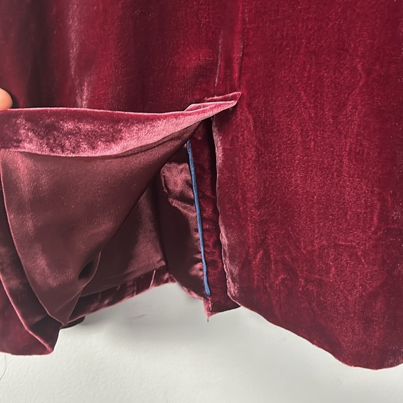 Sundance Velvet Purple Single Breated Double Button Blazer size 10 - Picture 10 of 11